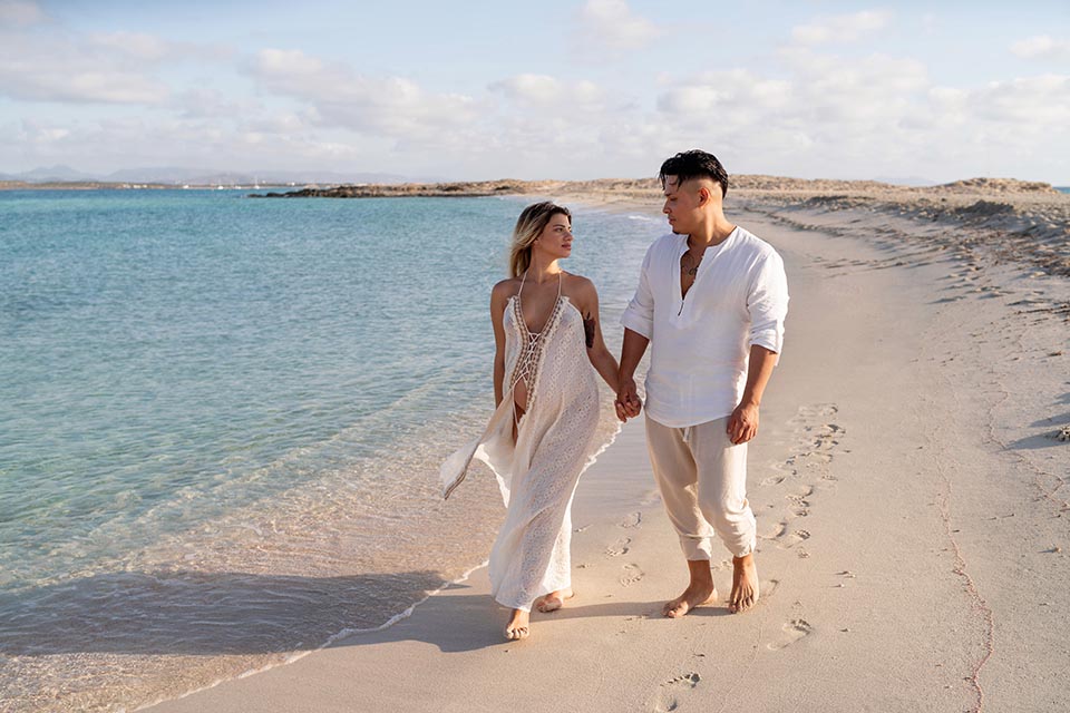 pareja embarazo en Formentera