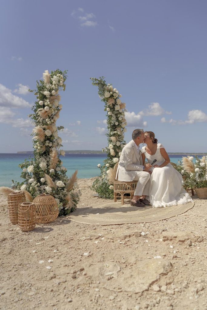 Boda en la playa de Migjorn