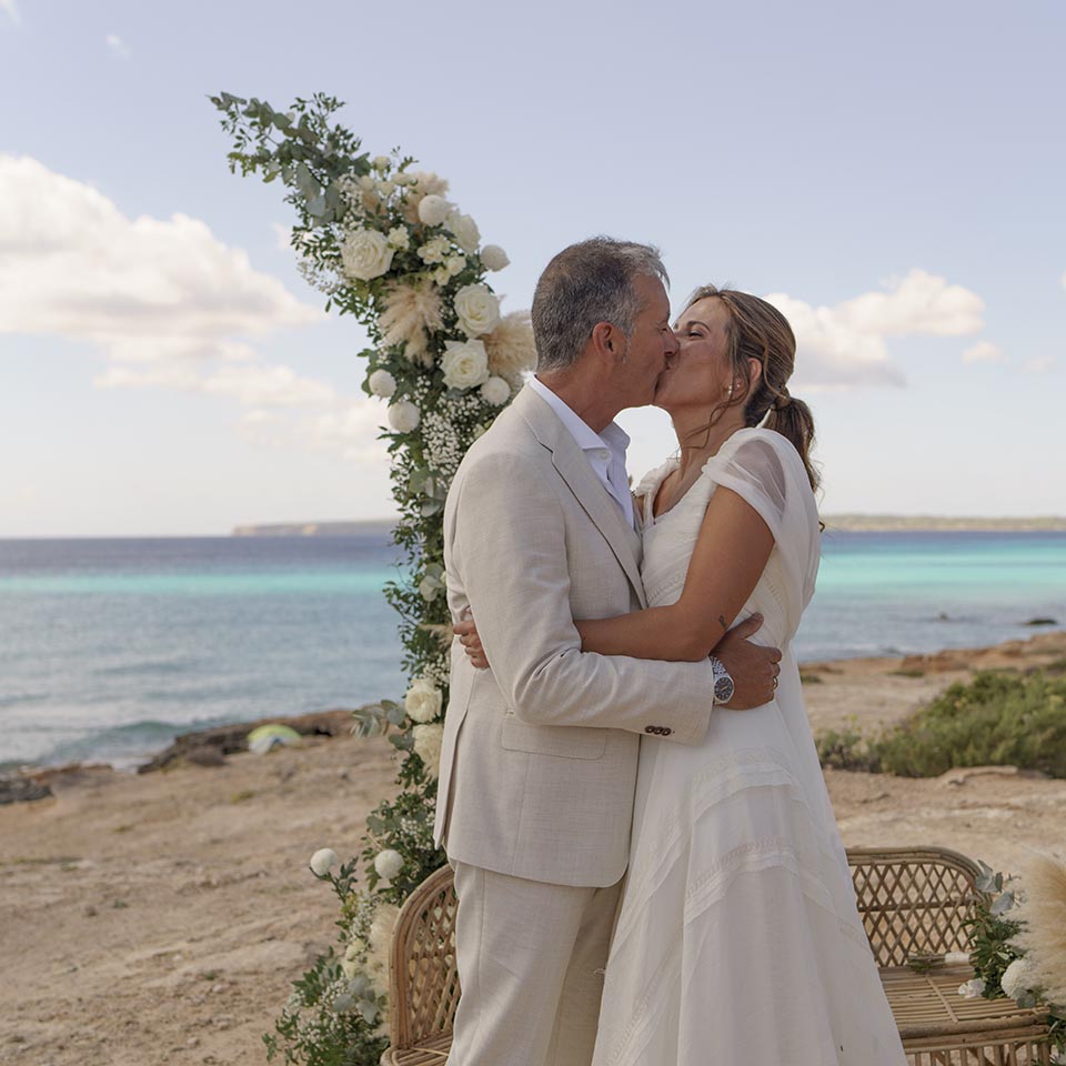 Boda en la playa de Migjorn