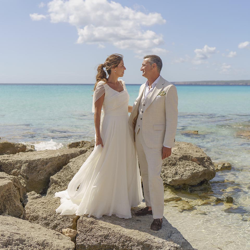Boda en la playa de Migjorn