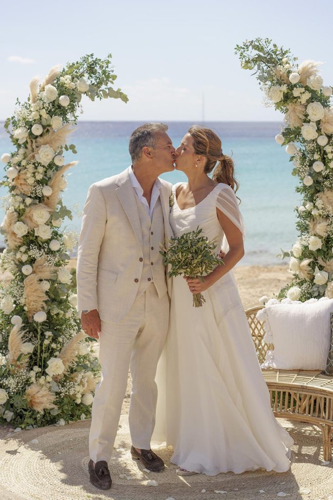 Boda en la playa de Migjorn